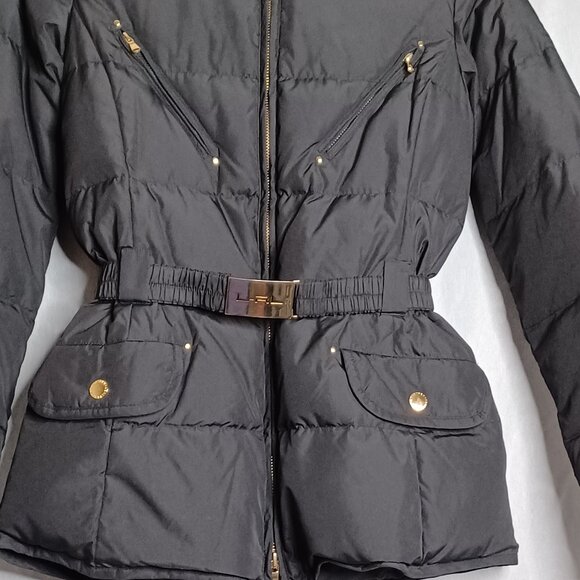 Lauren Ralph Lauren Puffer Jacket Womens XS Black Down Feather Hooded Outdoor - Picture 7 of 10